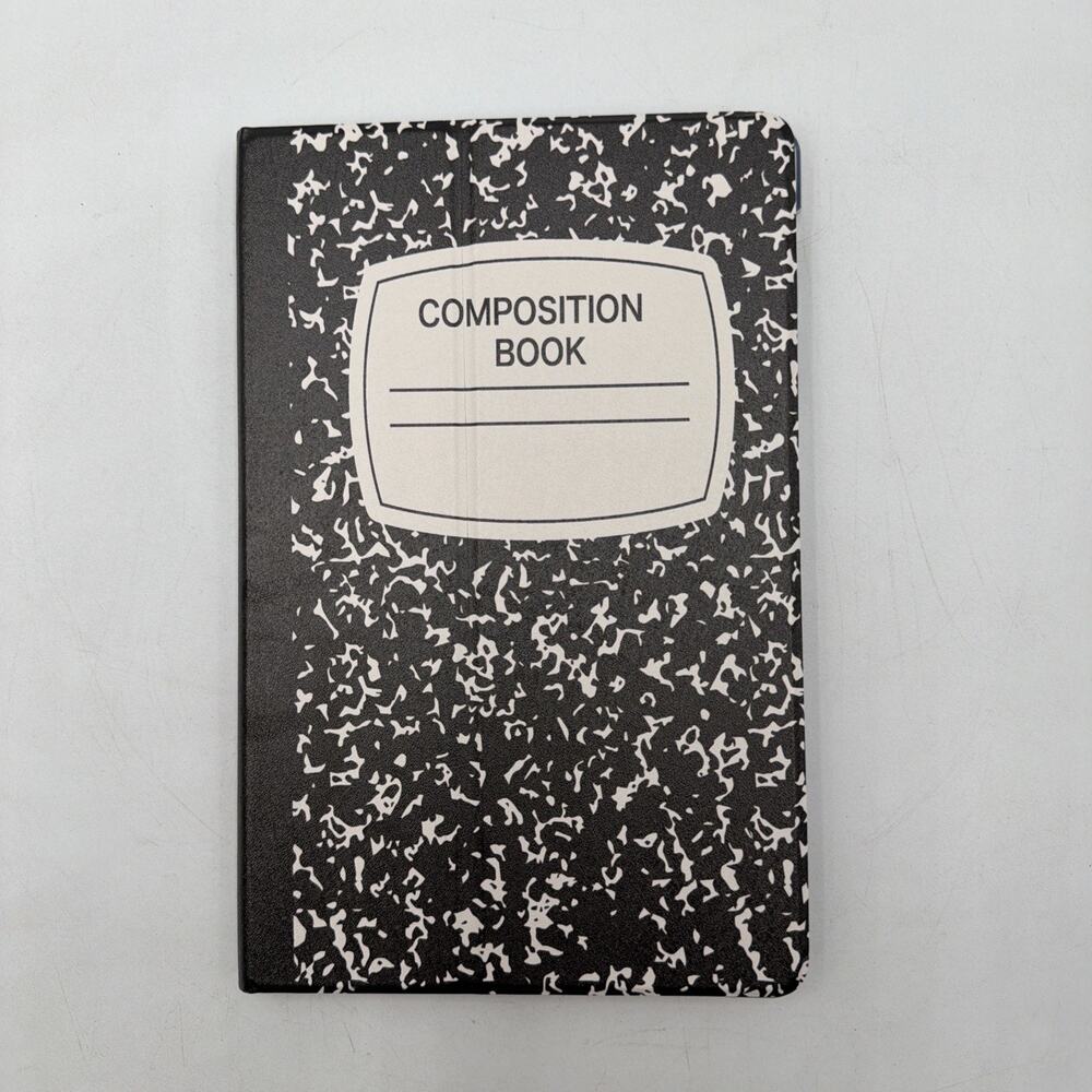 Tablet case in composition notebook style 10”X6.5”